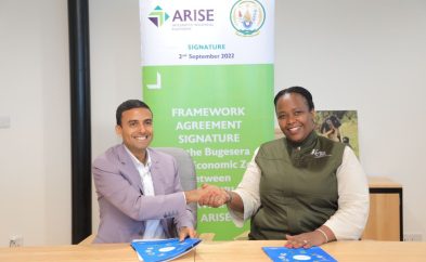 ARISE IIP signs a framework agreement with the Government of Rwanda